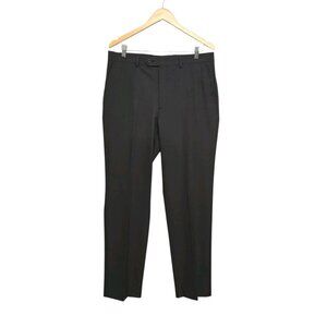 Michael Kors Dress Pants Mens 34x32 Dark Gray Monroe Flat Front Straight Leg